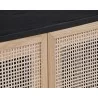 Sunpan Avida Sideboard in Gold And Black/Natural - Small - Door Detail Close-up - Sunpan Avida Sideboard in Gold And Black/Natural - Small - Door Detail Close-up