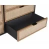 Sunpan Avida Dresser in Gold and Black/Natural - Drawer Close-up - Sunpan Avida Dresser in Gold and Black/Natural - Drawer Close-up