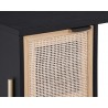 Sunpan Avida Desk in Gold and Black/natural - Drawer Close-up