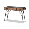 Santo Modern and Contemporary 3-Drawer Entryway Console Table - Angled