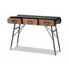 Santo Modern and Contemporary 3-Drawer Entryway Console Table - Drawer Opened