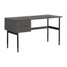 Sunpan Clark Desk In Grey - Angled