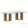 Sunpan Denver Dining Table Base - 2 Pieces Setup 