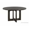 Sunpan Cypher Dining Table Base in Wood And Dark Brown - Dark Grey - Sunpan Cypher Dining Table Base in Wood And Dark Brown - Dark Grey
