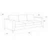 Sunpan Byward Sofa In Liv Smoke - Dimensions - Sunpan Byward Sofa In Liv Smoke - Dimensions