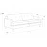 Laurel Sofa - Liv Dove - Dimensions - Laurel Sofa - Liv Dove - Dimensions