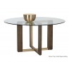 Sunpan Rejane Dining Table Base - Angled