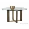 Sunpan Rejane Dining Table Base - Angled - Sunpan Rejane Dining Table Base - Angled