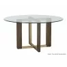 Sunpan Rejane Dining Table Base - Front - Sunpan Rejane Dining Table Base - Front