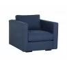 Sunpan Adrian Armchair in Liv Indigo - Angled View - Sunpan Adrian Armchair in Liv Indigo - Angled View