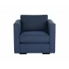 Sunpan Adrian Armchair in Liv Indigo - Front View - Sunpan Adrian Armchair in Liv Indigo - Front View