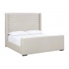Sunpan Brittany Bed in Dillon Cream - King - Angled