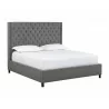 Sunpan Devon Bed in Koala Grey - Angled - Sunpan Devon Bed in Koala Grey - Angled