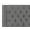 Sunpan Devon Bed in Koala Grey - HGeadboard Close-up - Sunpan Devon Bed in Koala Grey - HGeadboard Close-up