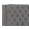 Sunpan Devon Bed in Koala Grey - HGeadboard Close-up