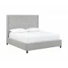 Sunpan Devon Bed in Belfast Heather Grey - Angled - Sunpan Devon Bed in Belfast Heather Grey - Angled