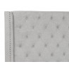 Sunpan Devon Bed in Belfast Heather Grey - Headboard