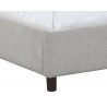 Sunpan Devon Bed in Belfast Heather Grey - Leg Close-up