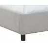 Sunpan Devon Bed in Belfast Heather Grey - Leg Close-up - Sunpan Devon Bed in Belfast Heather Grey - Leg Close-up