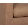 Sunpan Baylor Armchair in Marseille Camel Leather - Seat Close-up