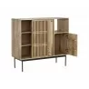 Sunpan Allard Highboard - Angled with Opened Drawing - Sunpan Allard Highboard - Angled with Opened Drawing