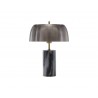Sunpan Aludra Table Lamp in Grey Marble And Antique Silver - Side