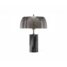 Sunpan Aludra Table Lamp in Grey Marble And Antique Silver - Side - Sunpan Aludra Table Lamp in Grey Marble And Antique Silver - Side