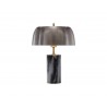 Sunpan Aludra Table Lamp in Grey Marble And Antique Silver - Front