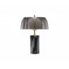Sunpan Aludra Table Lamp in Grey Marble And Antique Silver - Front - Sunpan Aludra Table Lamp in Grey Marble And Antique Silver - Front