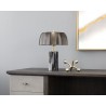 Sunpan Aludra Table Lamp in Grey Marble And Antique Silver - Lifestyle