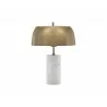 Sunpan Aludra Table Lamp in White Marble and Gold - Side - Sunpan Aludra Table Lamp in White Marble and Gold - Side