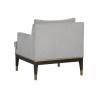 Sunpan Beckette Lounge Chair in Belfast Heather Grey - Back Angle