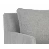 Sunpan Beckette Lounge Chair in Belfast Heather Grey - Seat Back Close-up - Sunpan Beckette Lounge Chair in Belfast Heather Grey - Seat Back Close-up