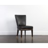 Sunpan Alister Dining Chair in Bravo Black and Abbington Black - Angled