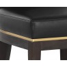 Sunpan Alister Dining Chair in Bravo Black and Abbington Black - Seat Close-up