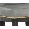 Alister Counter Stool in Bravo Metal / Polo Club Stone - Seat Close-up - Alister Counter Stool in Bravo Metal / Polo Club Stone - Seat Close-up