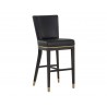Sunpan Alister Barstool in Bravo Black and Abbington Black - Angled