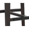 Sunpan Alister Barstool in Bravo Black and Abbington Black - Footrest Detail