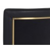 Sunpan Alister Barstool in Bravo Black and Abbington Black - Set Back Detail