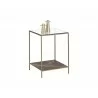 Sunpan Concord End Table - Angled with Decor - Sunpan Concord End Table - Angled with Decor