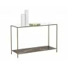 Sunpan Concord Console Table - Angled with Decor - Sunpan Concord Console Table - Angled with Decor