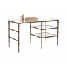 Sunpan Bruna Desk - Angled with Decor