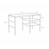 Sunpan Bruna Desk - Dimensions - Sunpan Bruna Desk - Dimensions