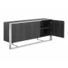 Sunpan Dalton Sideboard Grey - Open - Sunpan Dalton Sideboard Grey - Open