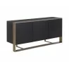 Sunpan Dalton Sideboard Black - Front Side Angle - Sunpan Dalton Sideboard Black - Front Side Angle