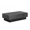 Sunpan Blakely Coffee Table in Gunmetal - Angled