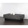 Sunpan Blakely Coffee Table in Gunmetal - Lifestyle