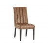 Heath Dining Chair - Marseille Camel Leather - Angled