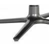 Sunpan Cardona Swivel Lounge Chair - Gunmetal with Marseille Camel Leather - Seat Legs Close-up - Sunpan Cardona Swivel Lounge Chair - Gunmetal with Marseille Camel Leather - Seat Legs Close-up