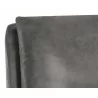 Sunpan Cardona Swivel Lounge Chair - Gunmetal with Marseille Camel Leather - Close-Up - Sunpan Cardona Swivel Lounge Chair - Gunmetal with Marseille Camel Leather - Close-Up